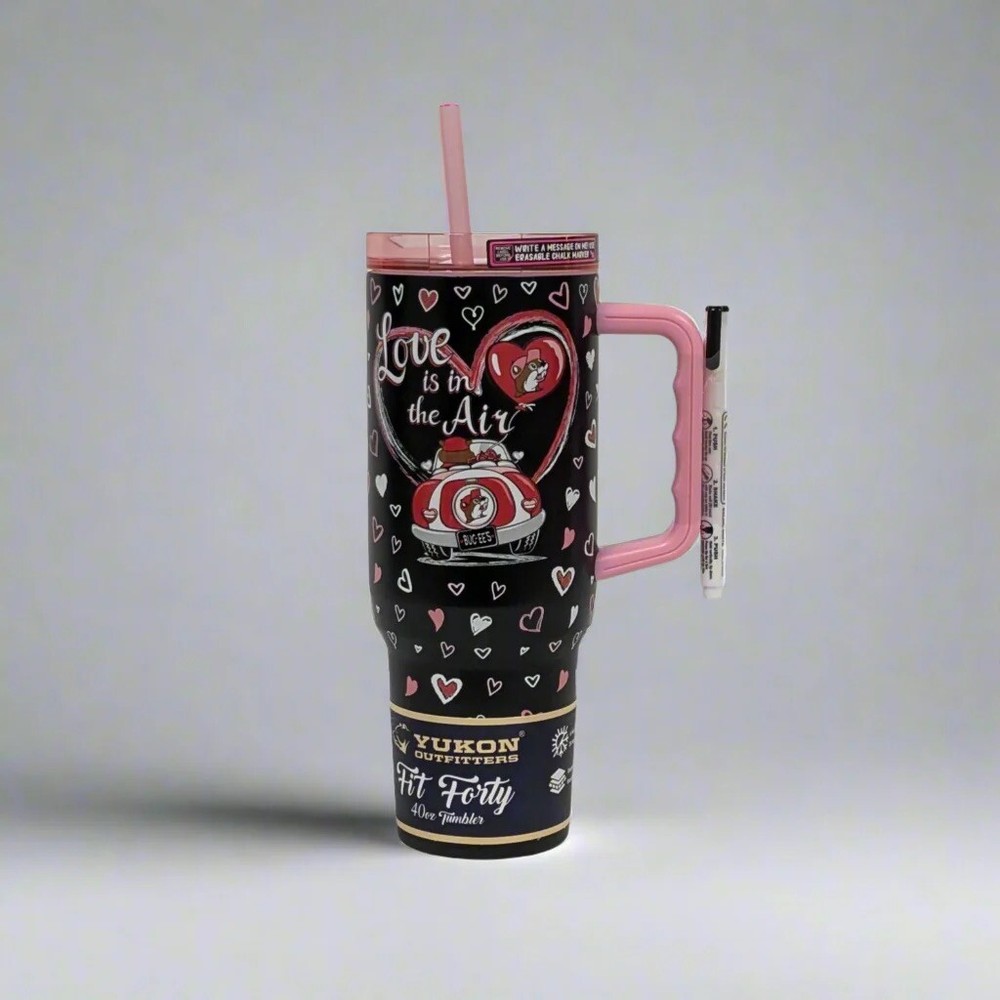 Buc-ee’s Love Is In The Air 40 oz Valentine’s Day Tumbler New 2025