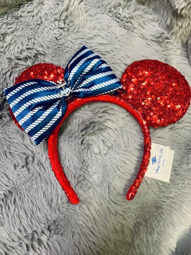 Mickey Mouse Shaped Sequin Headband  Disney Cruise Limited