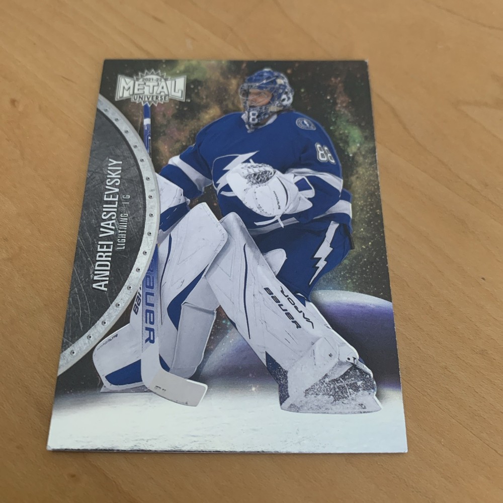 2021 Skybox Metal Universe Andrei Vasilevskiy #40 Tampa Bay Lightning Hockey Card