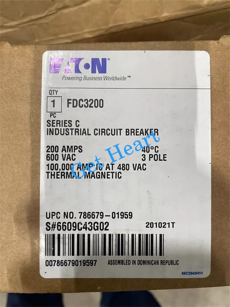 NEW Cutler-Hammer FDC3200 200A Triple Pole Circuit Breaker DHL or fedex or UPS