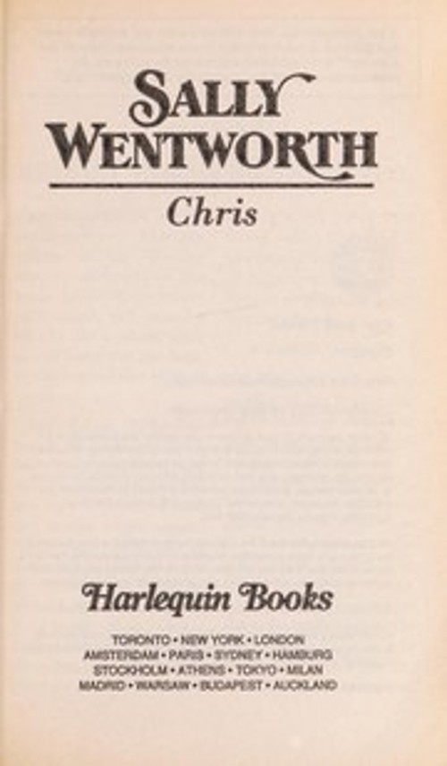 Chris Mass Market Paperbound Sally WentworthFree US Delivery | ISBN:0373118325