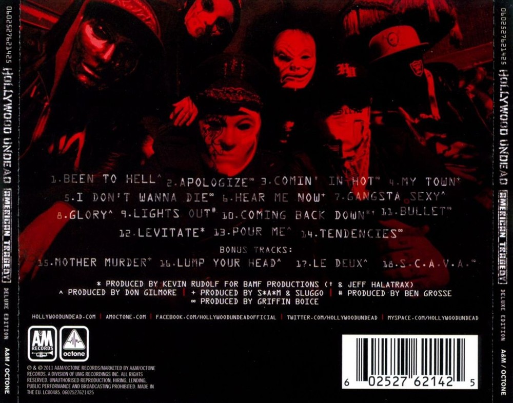 Hollywood Undead American Tragedy New Cd