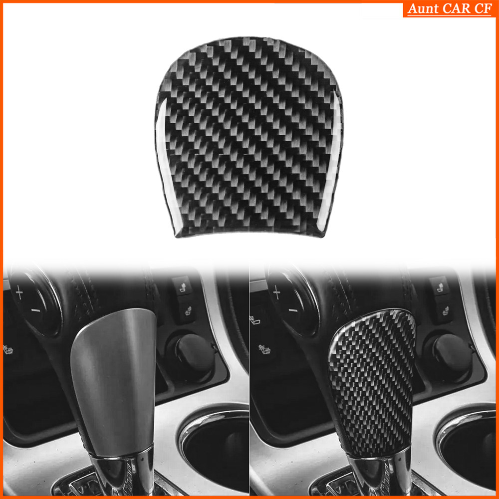 For GMC Acadia 2007-12 Real Carbon Fiber Center Console Gear Shift Head Trim