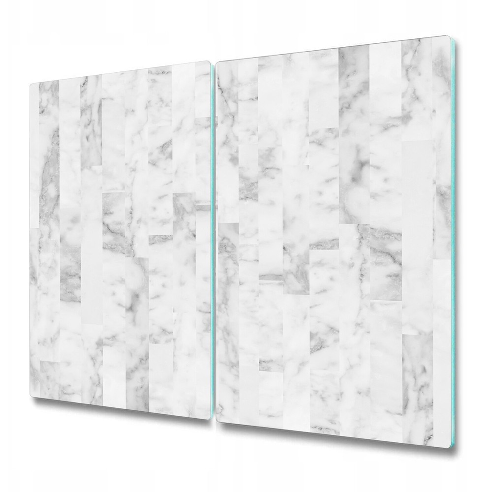 Serving Chopping Cutting Board Glass Cover Marble Panels Rock Stone 2x30x52