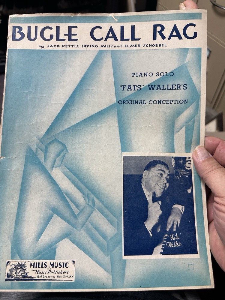 C 1923 Fats Waller Original Conception ragtime sheet music BUGLE CALL RAG