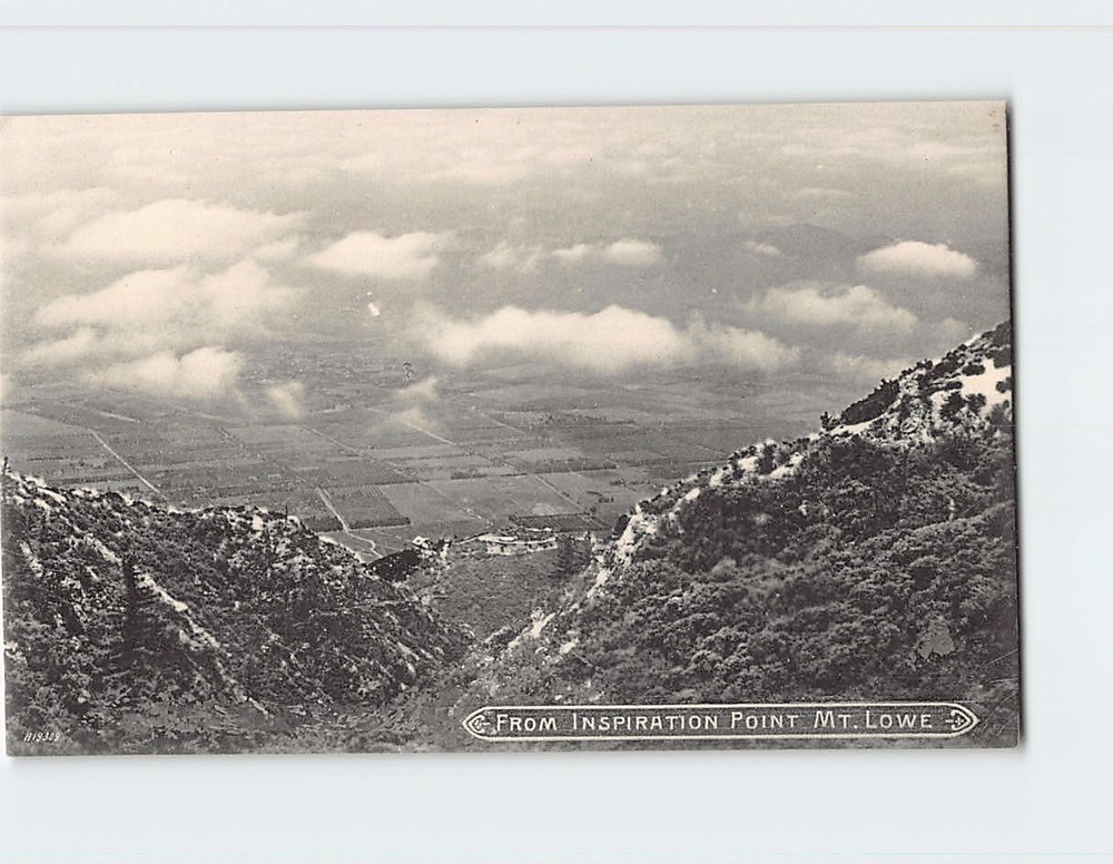 Postcard From Inspiration Point Mt. Lowe California USA