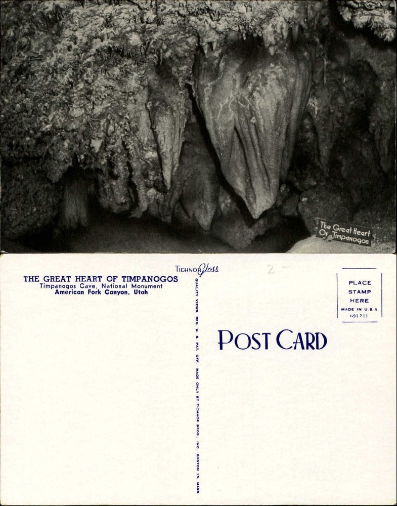 Timpanogos Cave National Monument American Fork Canyon UT unused