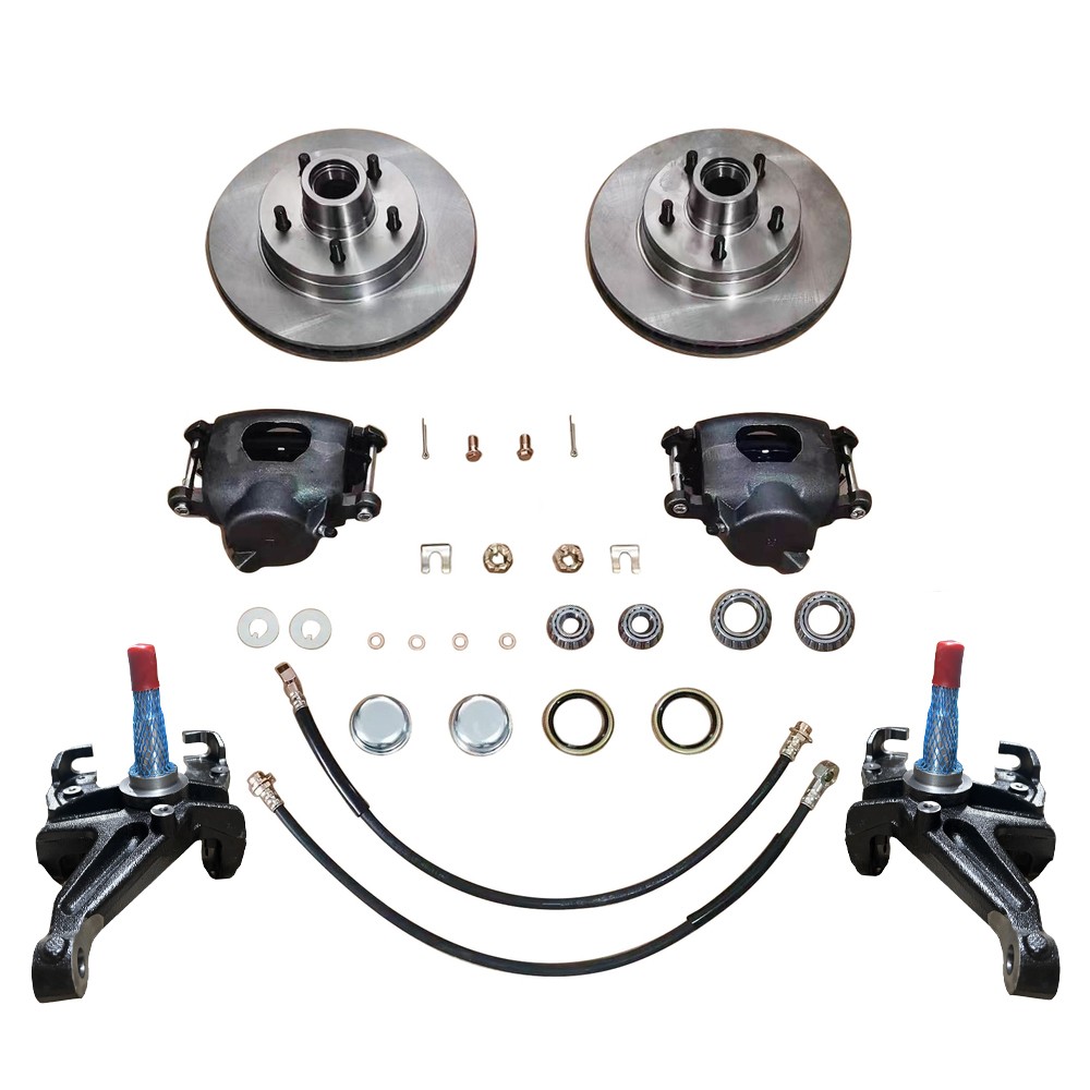 Front Disc Brake Conversion Kit For 73-1987 Chevrolet C10 With Drop Spindles