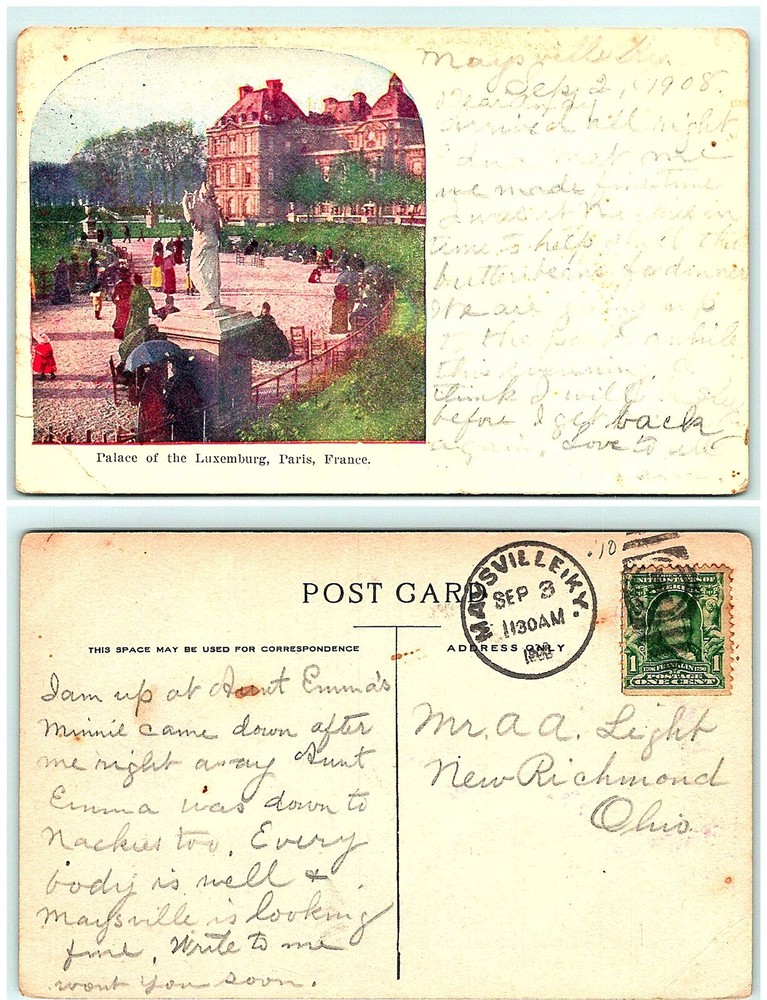 S02-3668, Palace Of The Luxemburg, Paris, France, 1900S Postcard