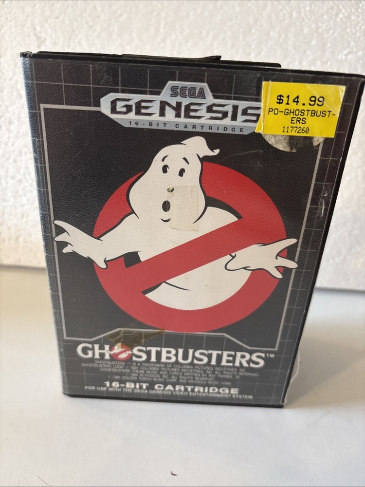 Sega Genesis Ghostbusters Game w/ Case No Manual Tested Working