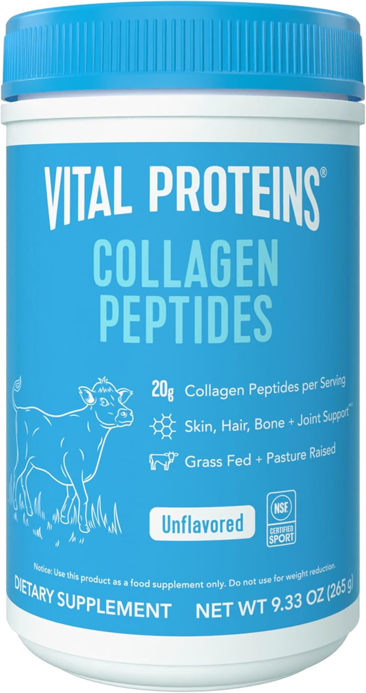 Grass Fed Collagen Peptides Powder, Supports Hair, Skin, Nails, Bones, and Joint