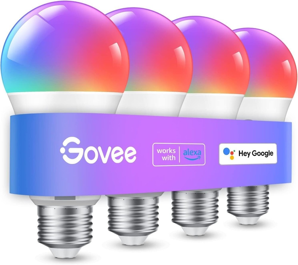 Govee Smart Color Changing Light Bulbs Compatible with Alexa and Google Assistant