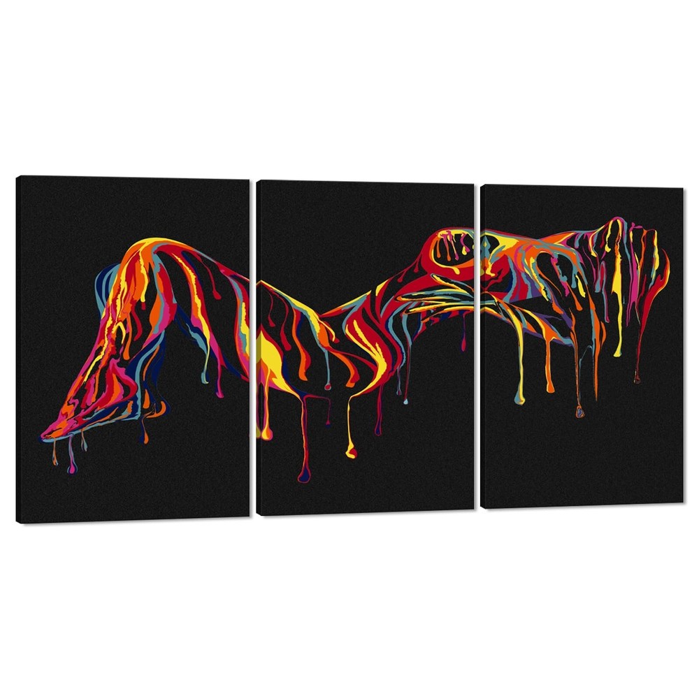 Novatique Modern Sexy Wall Decor Abstract Sexy Canvas Wall Art Nake Graffiti ...-image