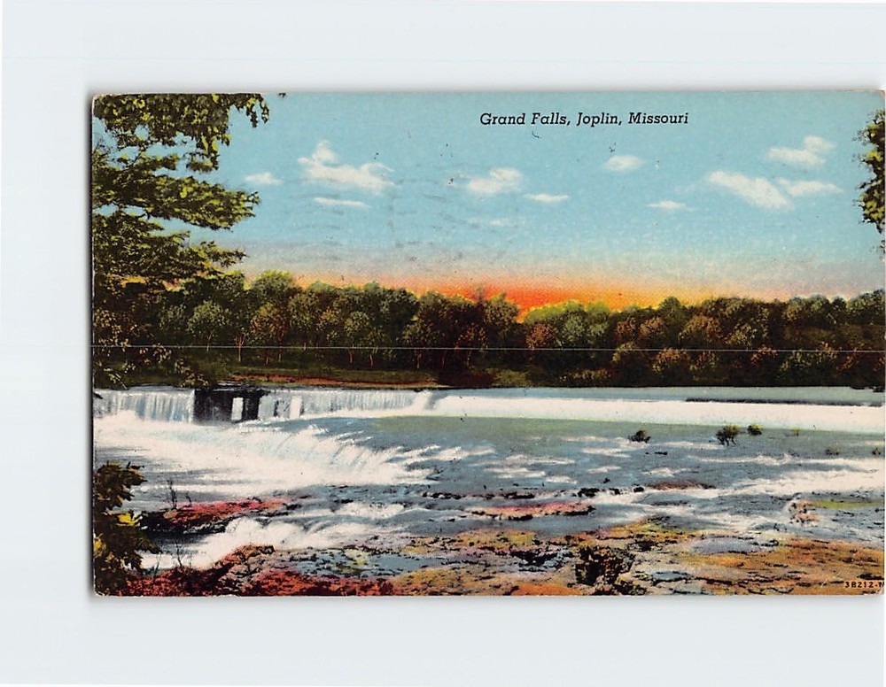 Postcard Grand Falls Joplin Missouri USA