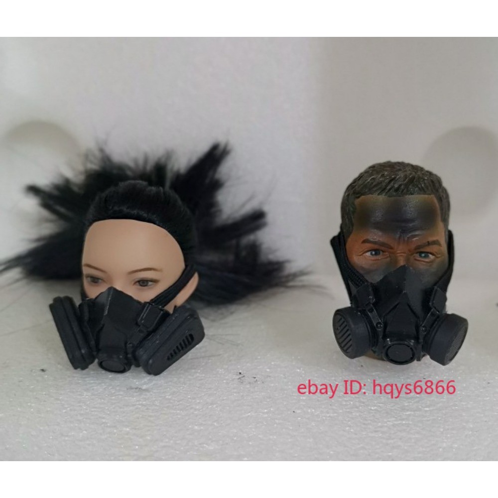 1/6 Scale Gas Mask Respirators Model Accessory for 12