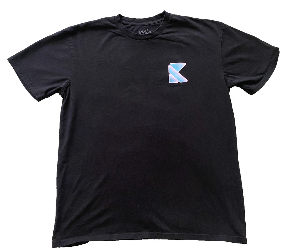2021 SoFi Kaskade Official Merch Shirt DJ Logo Black Short Sleeve Mens  XL EDM