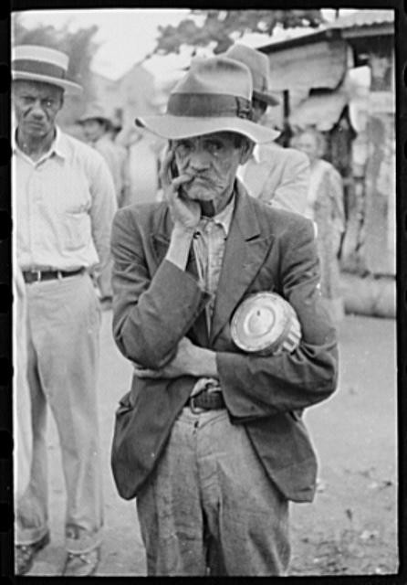 Photo:Yabucoa Puerto Rico 1930s Sugar Mill Strike Man with Clock FSA