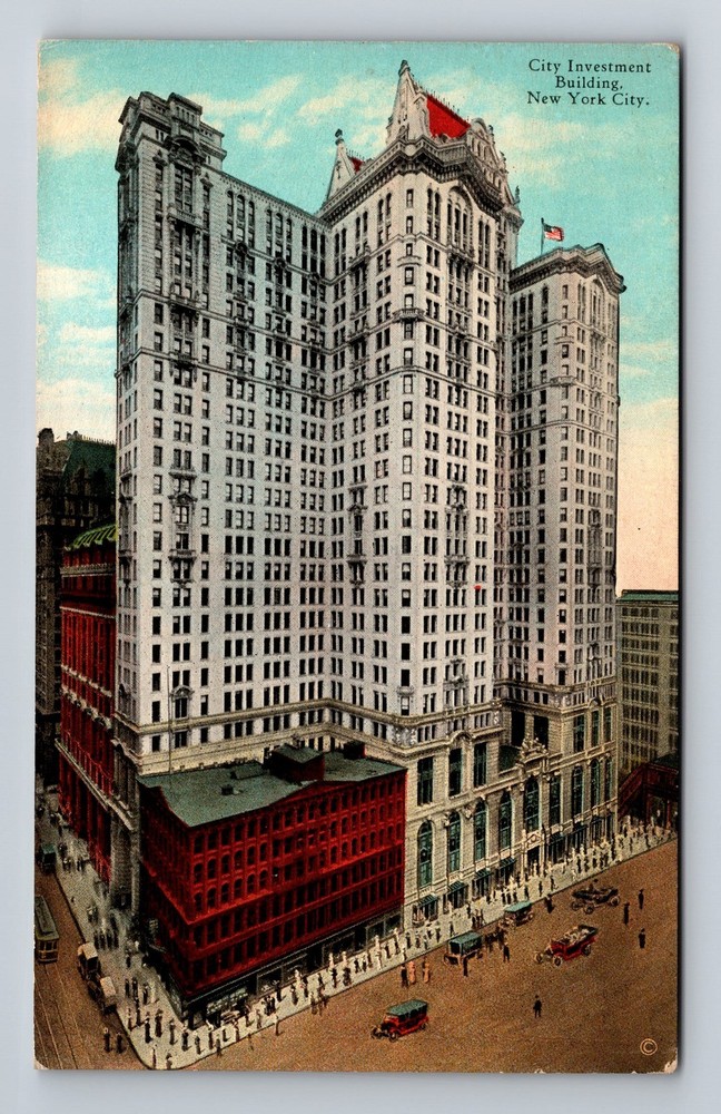 New York City NY-City Investment Building Post Old Card View Vintage Postcard