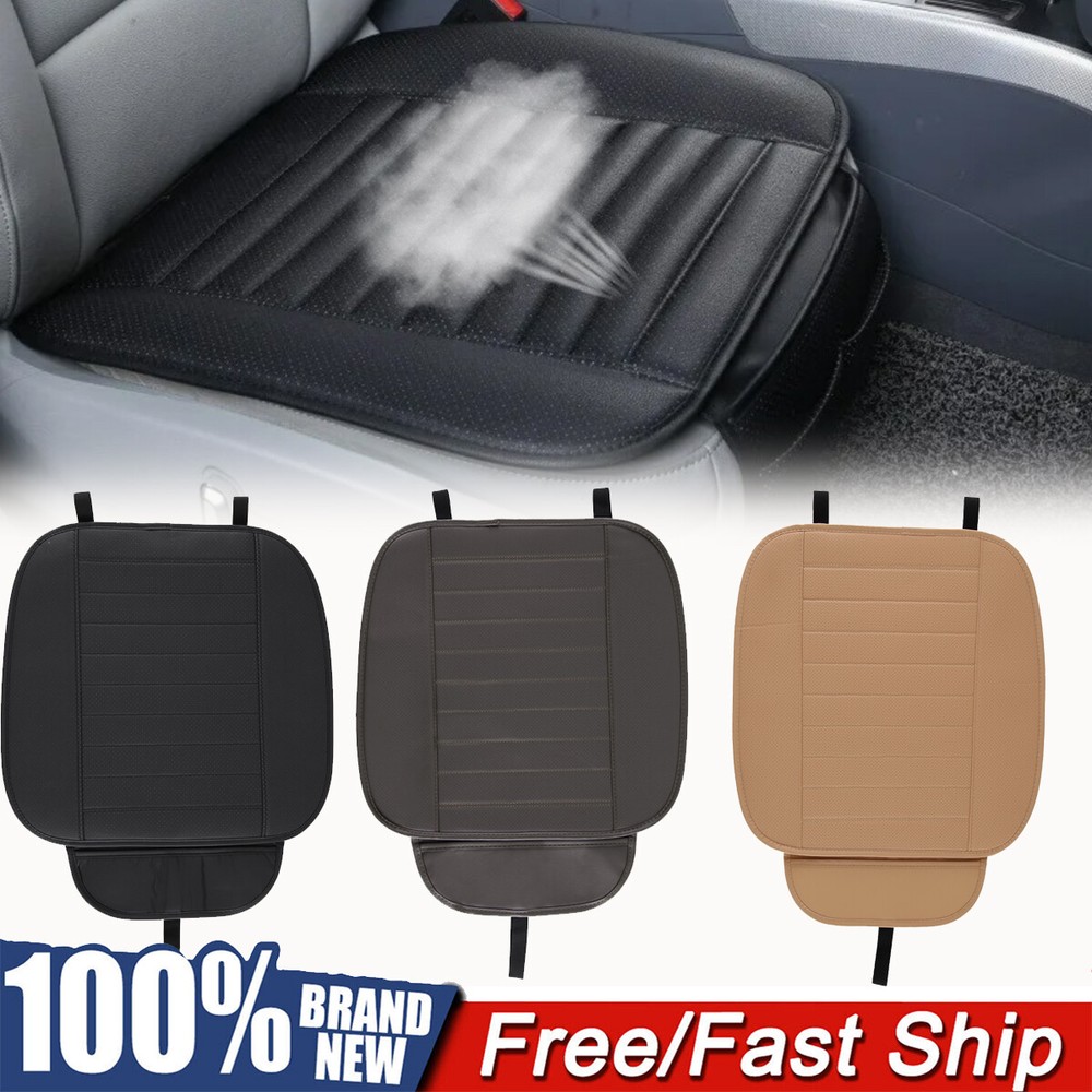 Universal Car Front Seat Cover Breathable Leather Pad Cushion Surround Protector
