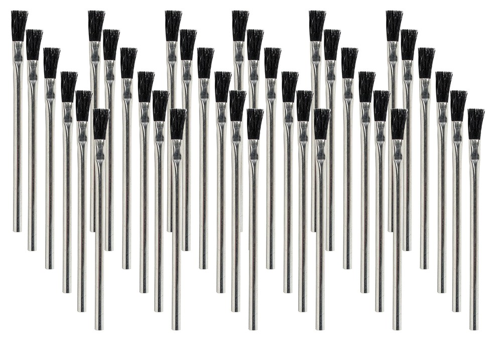 Acid Brushes 36 Count 1/2 Inch Boar Hair Acid Flux Brushes-image