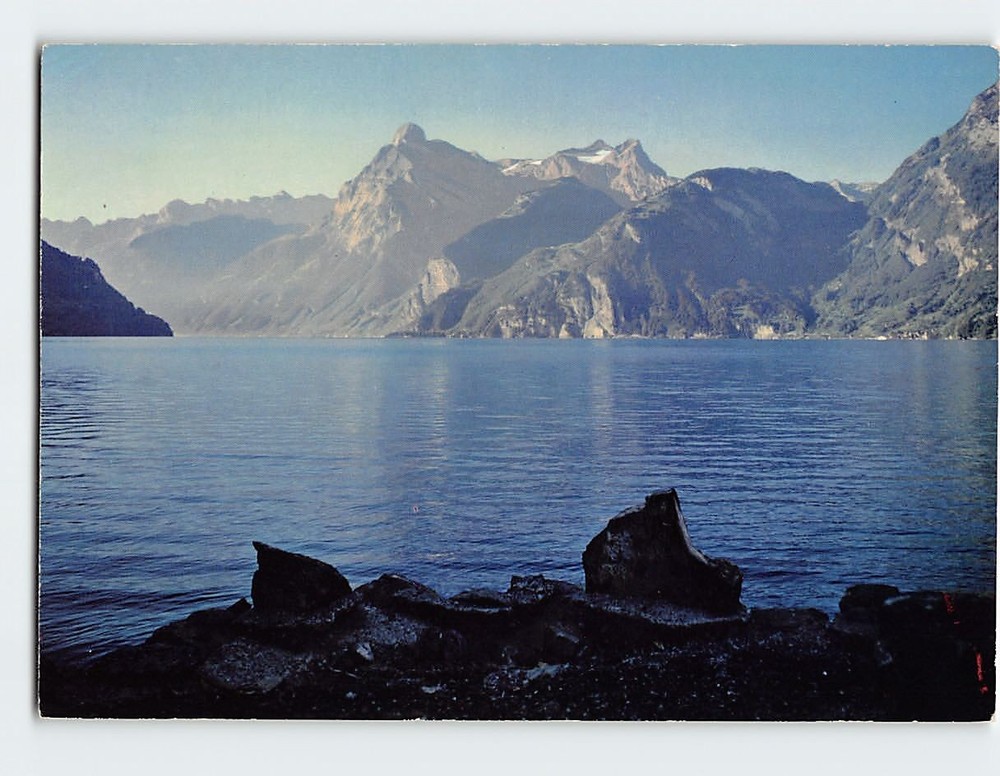 Postcard Scenic View Uri Lake in Switzerland