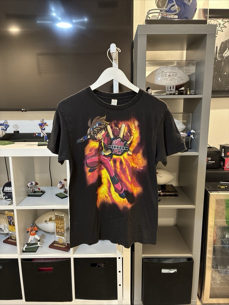 *RARE* Vintage Y2K 2000s Bakugan Dan Kuso Draganoid Anime Cartoon Graphic Tee