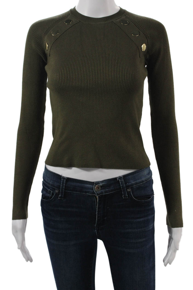 Zara Unisex Green Pullover Crew Neck Long Sleeve Viscose Blend Size SFree Shipping in US $100+ Orders | $6.95 Orders Below