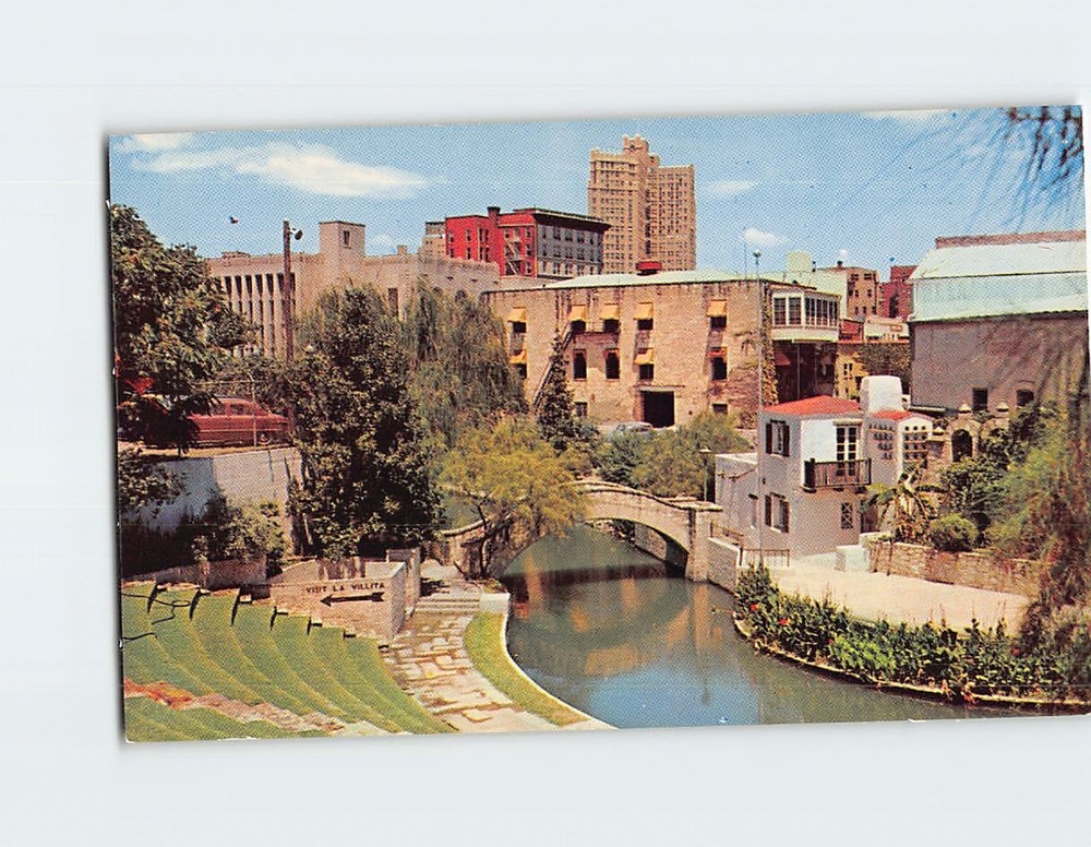 Postcard Arneson River Theater on the Banks of the San Antonio River Texas USA