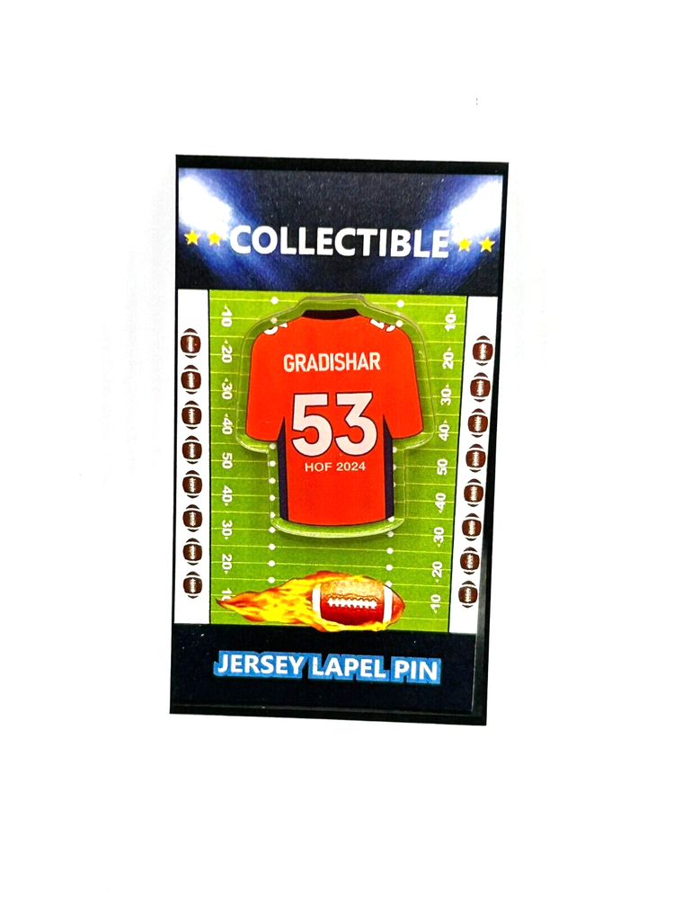 Denver Broncos Randy Gradishar Retro Jersey Lapel Pin - New Collectible