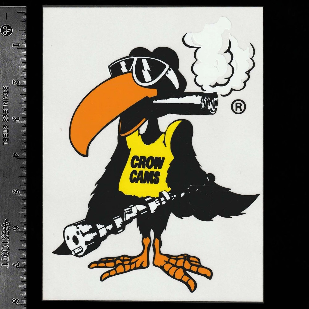 CROW CAMS - Australia - Original Vintage Racing Decal/Sticker
