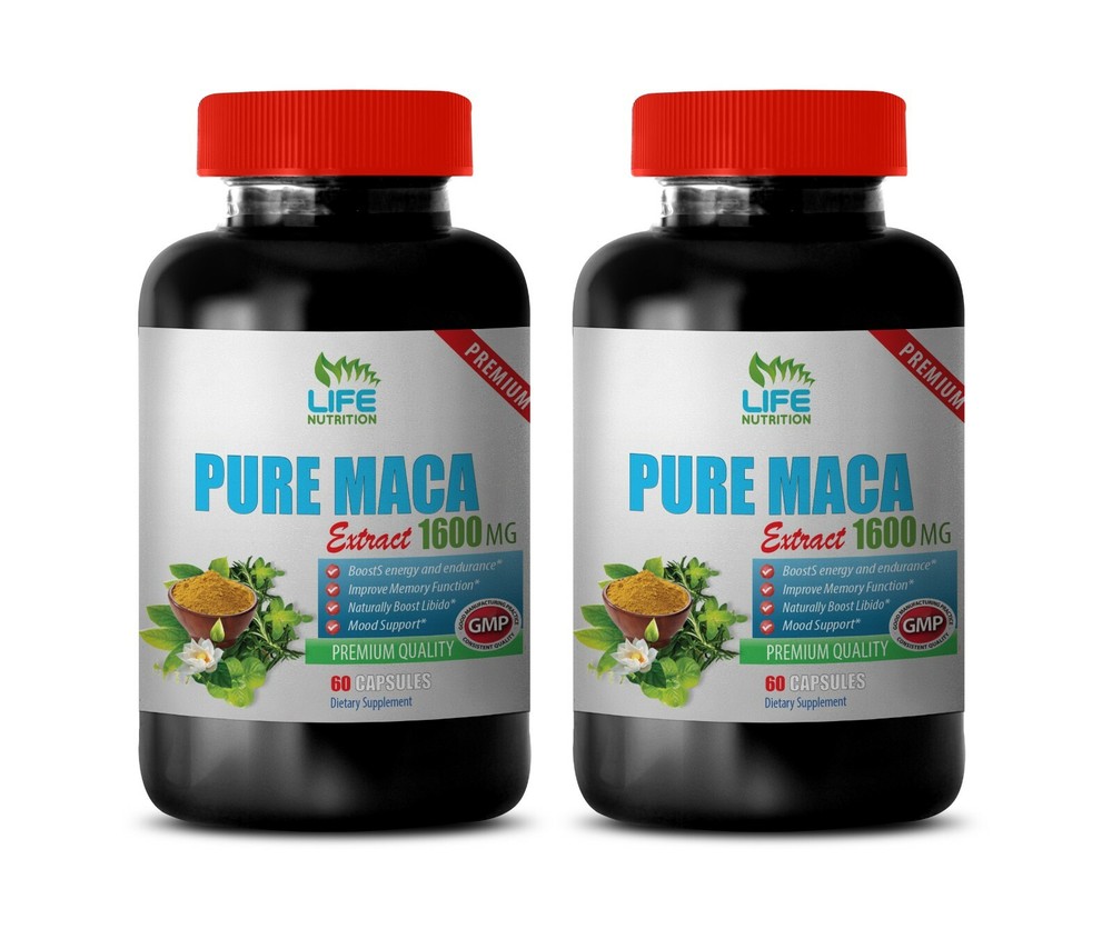 enhance immune system - PURE MACA 1600MG - prostate health 2 Bottles