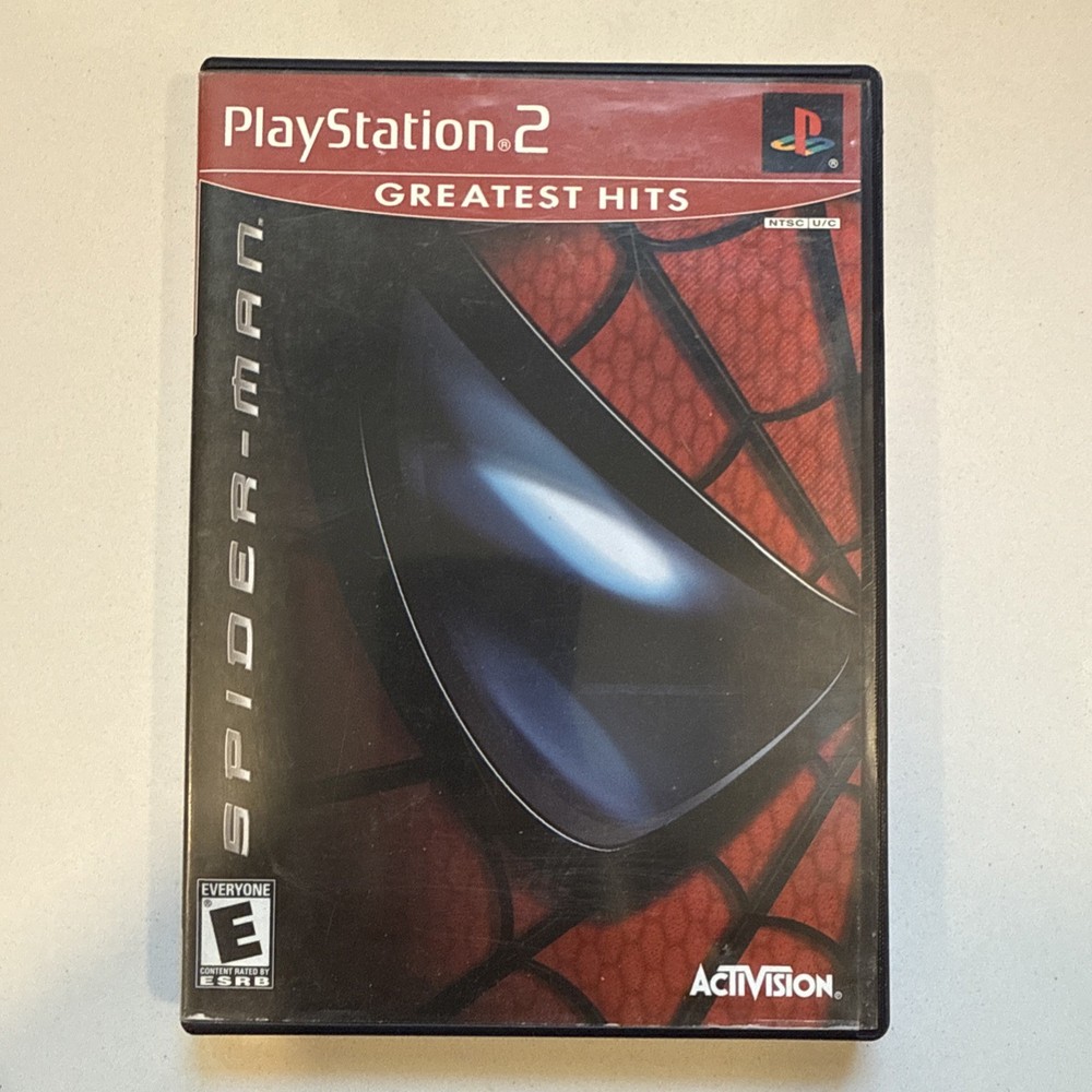 Spider-Man (Sony PlayStation 2, 2002) Black Label W Manual