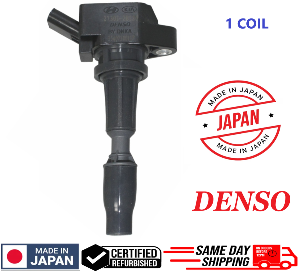 x1 OEM Ignition Coil For 2015-2022 Hyundai & Kia 1.6L I4, 27301-2B120, GENUINE