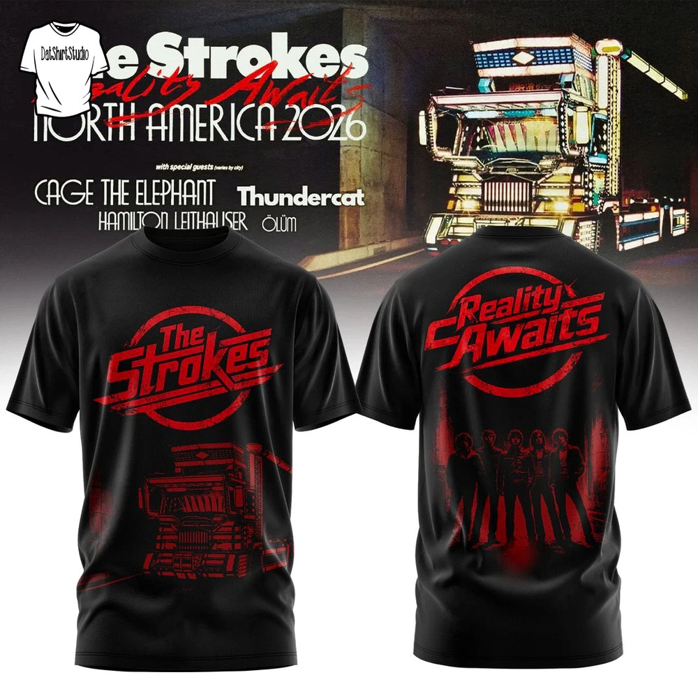 The-Strokes Reality Awaits North America Tour 2026 T-Shirt U091