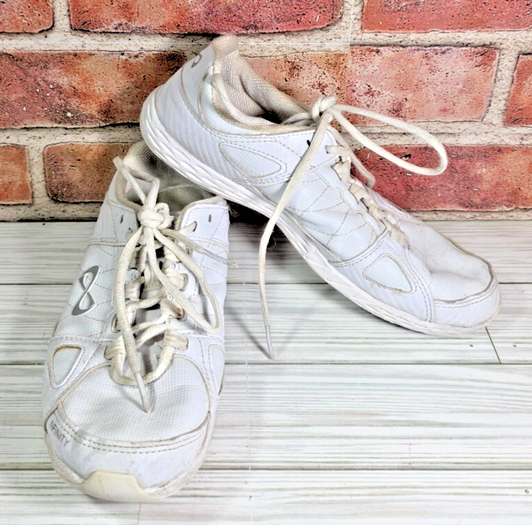 Nfinity Rival White Mesh Cheerleading Tumbling Lightweight Women Sneakers Sz 8M