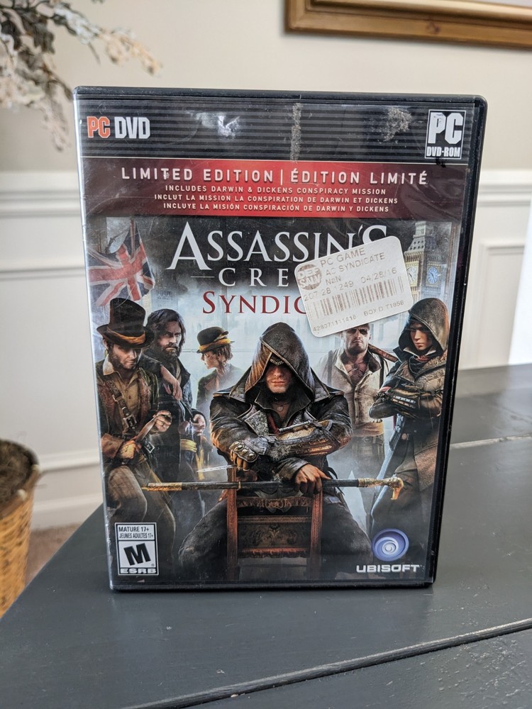 Assassin's Creed Syndicate Limited Edition PC DVD ROM Rated Mature 2015