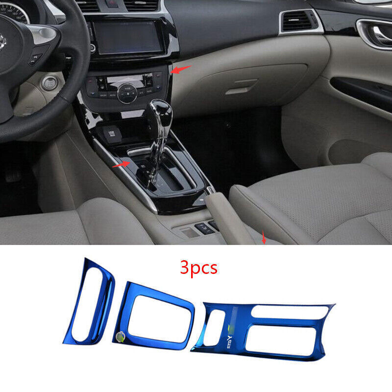 2013-2019 Nissan Sentra Blue Steel Dashboard Control Panel Cover Trim  