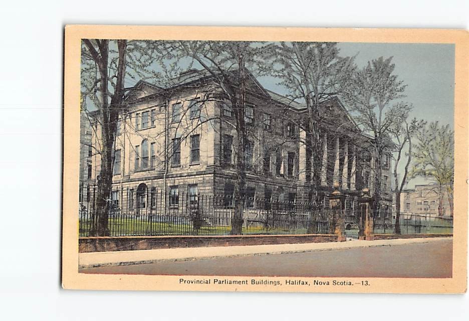Postcard Provincial Parliament Building Halifax Nova Scotia Canada