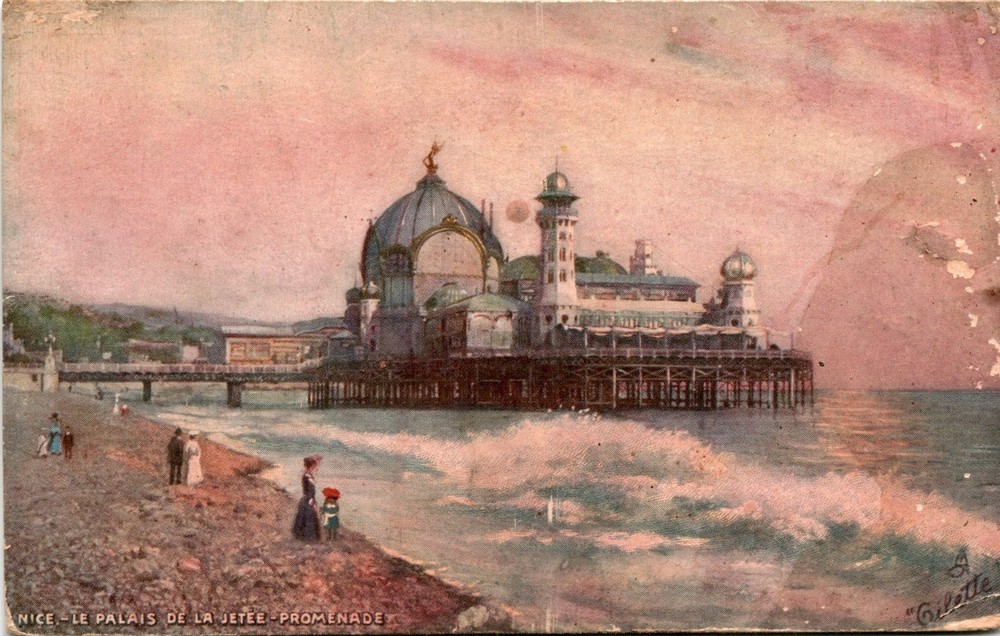 NICE, PALAIS DE LA JETEE-PROMENADE, Gilette, Postcard
