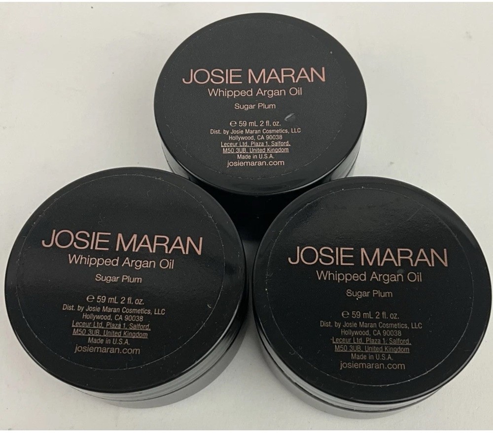Josie Maran Whipped Argan Oil Sugar Plum 3-Pack 2oz New Sealed
