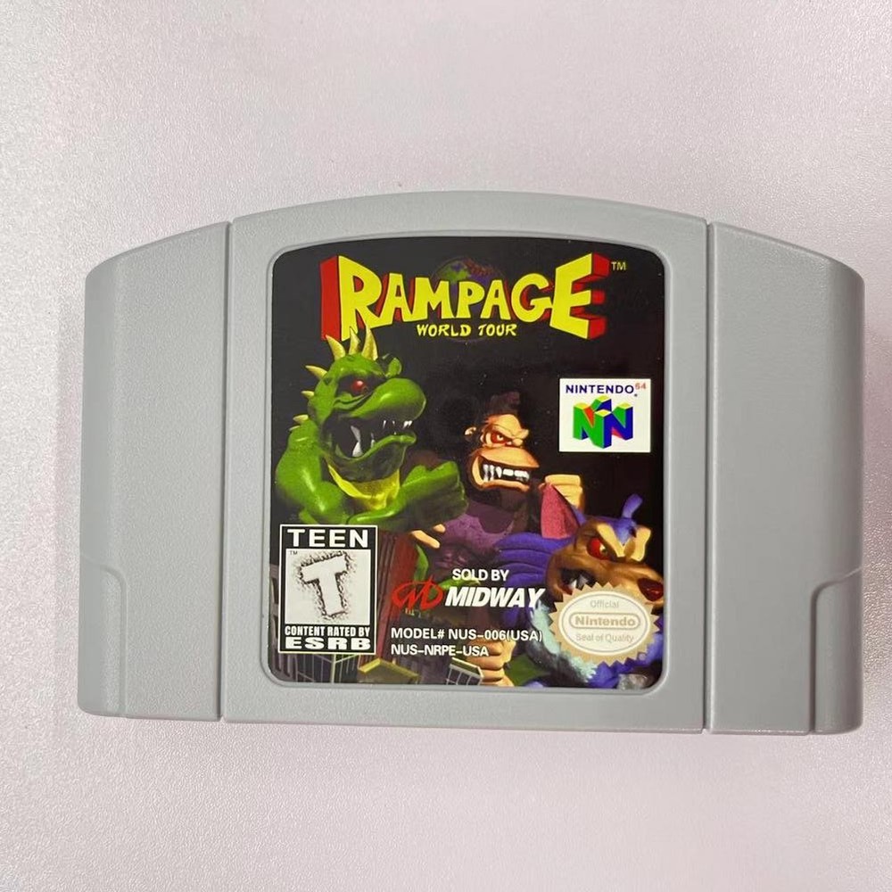 Rampage World Tour - Nintendo 64 (N64) Highly collectible Mint condition