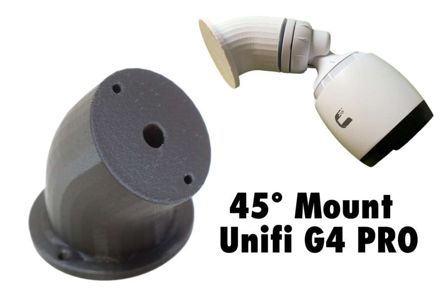 45 Degree Angle Mount for Unifi G4 Pro Camera