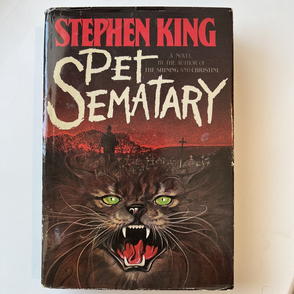 Vintage Pet Sematary By Stephen King 1983 Book Club Edition with Dust Jacket