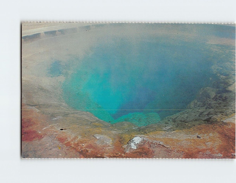 Postcard Morning Glory Pool Yellowstone National Park Wyoming USA