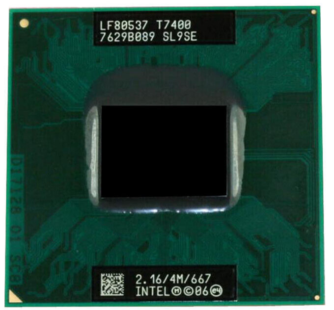 Intel Core 2 Duo T7400 2.16GHz Dual-Core 4MB Cache 667MHz Laptop CPU SL9SE
