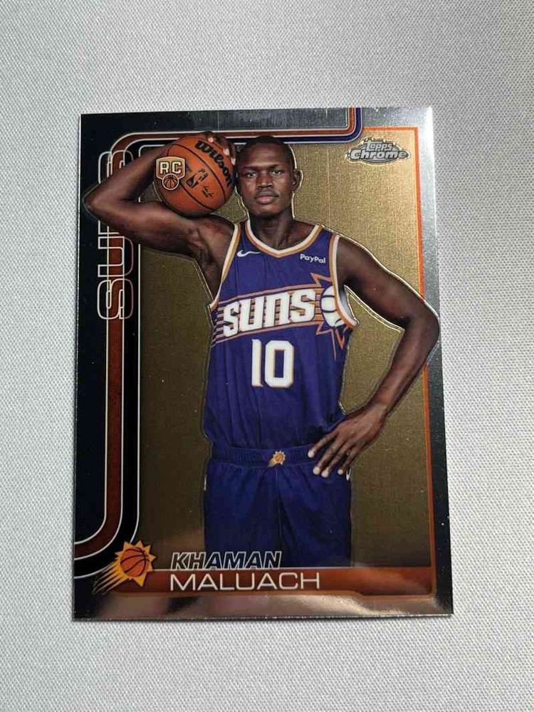 2025-26 Topps Chrome Basketball KHAMAN MALUACH #260 Rookie Image Variation