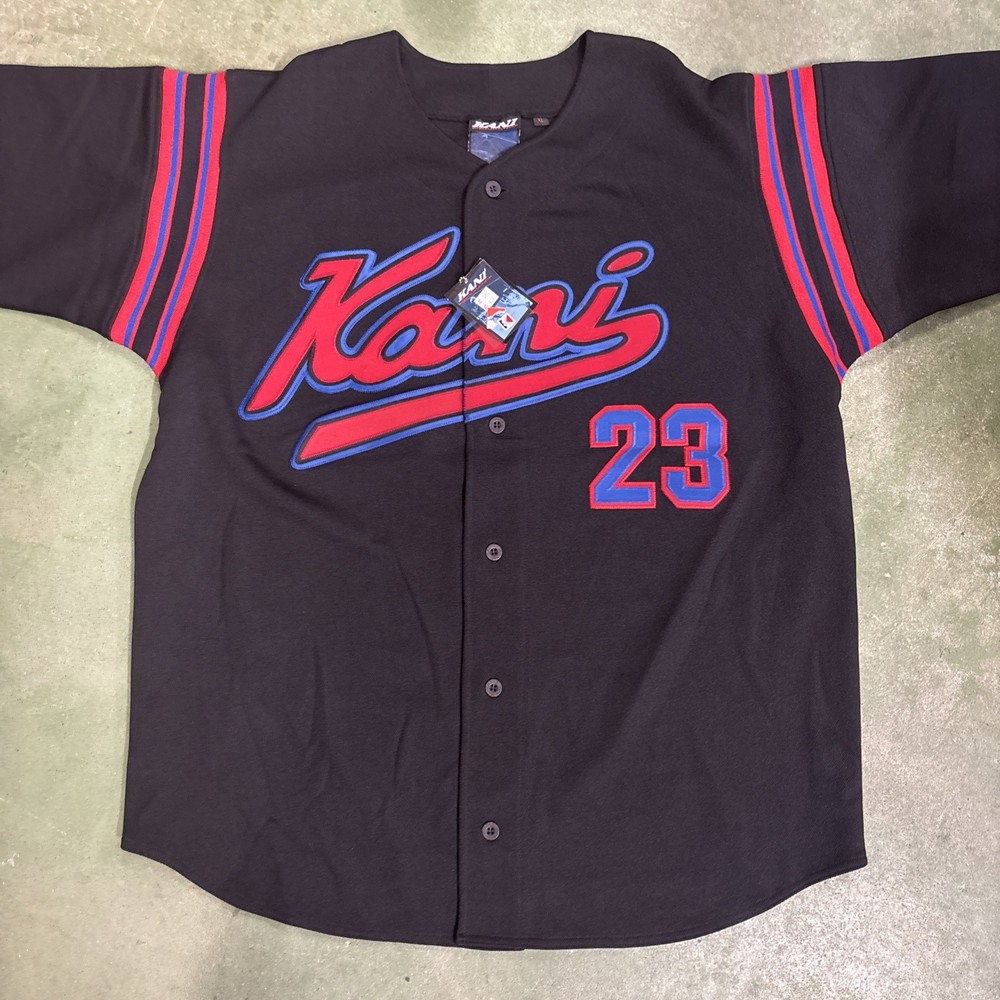 Vintage 90s Karl Kani endurance jersey NEW!! Blk Red Navy