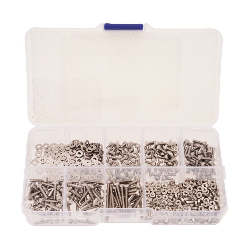 Pack of 660pcs Steel Hexagon Socket Screws Set Button Screws Nut