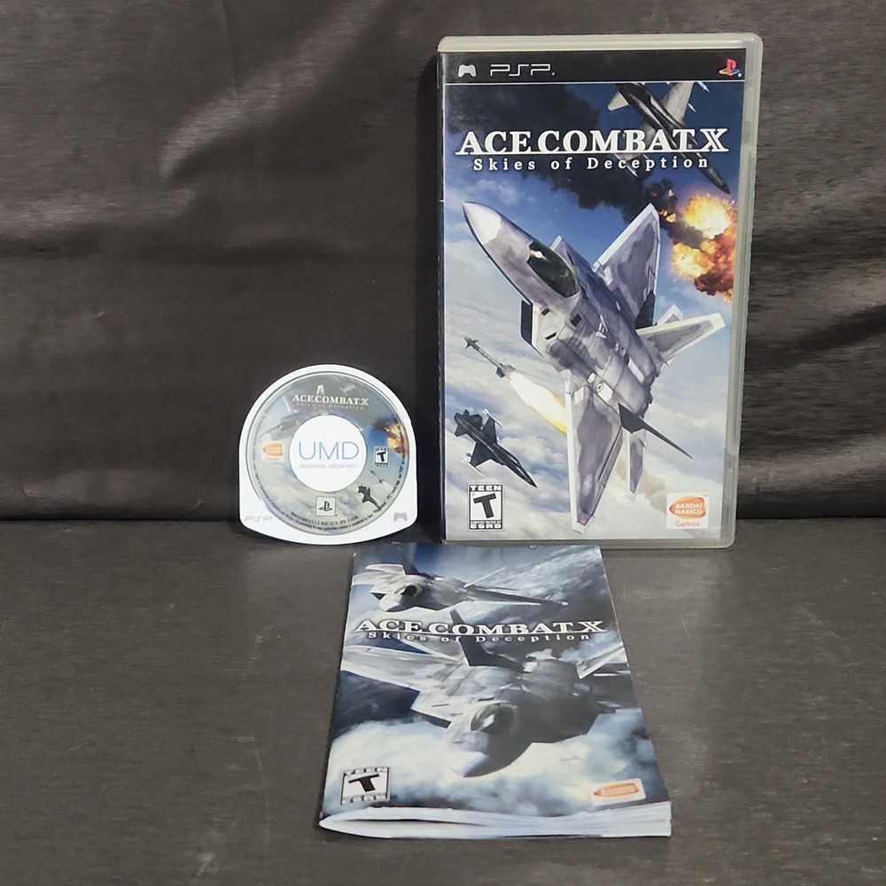 Ace Combat X Skies Of Deception Sony PSP Game CIB T Namco NTSC Flight Sim-image