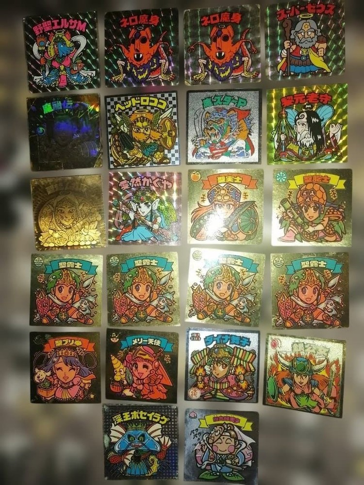 Bikkuriman Stickers 22 pcs Fantasy Character Collectible Kids Used